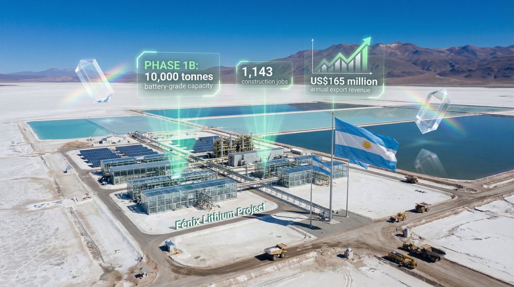 Lithium expansion project, Fénix Phase 1B, Argentina.