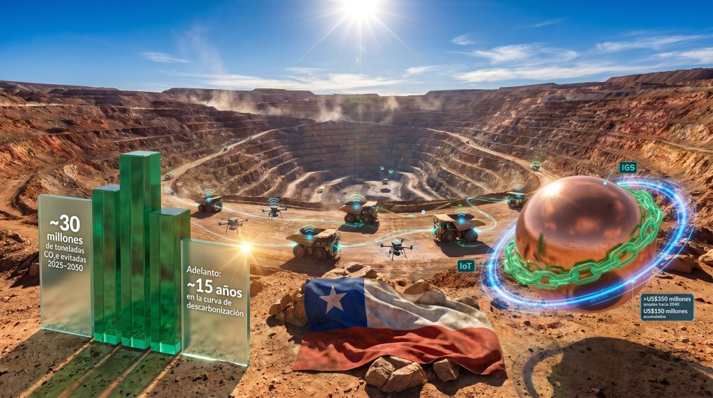 Trazabilidad de emisiones de alcance 3 y ciberseguridad en la minería chilena digitalizada