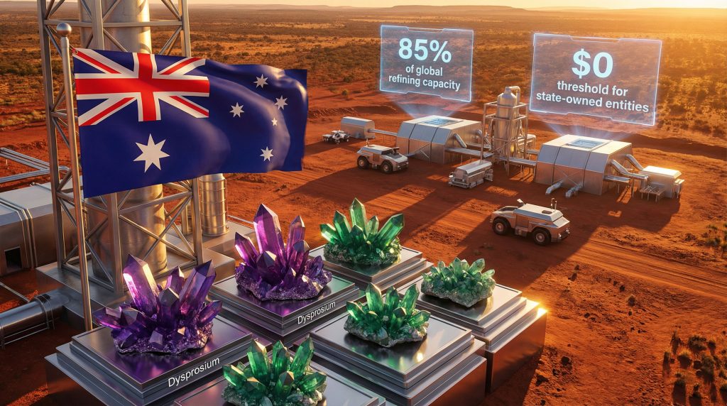 Australia blocks investor's rights on minerals.