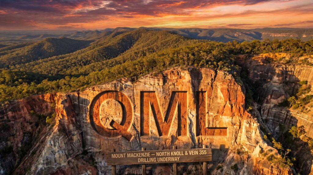 Qmines Ltd-QML-QML drilling at Mount MacKenzie cliffs