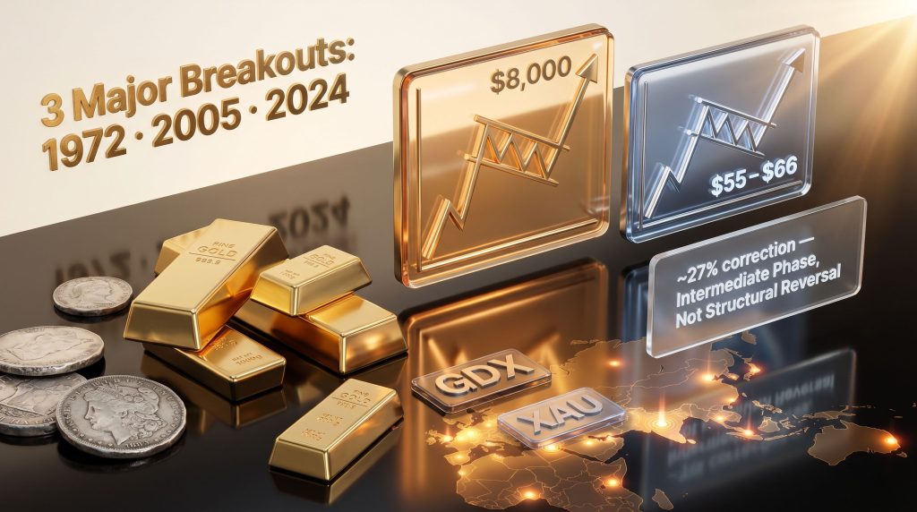 Gold and silver correction buying opportunity charts