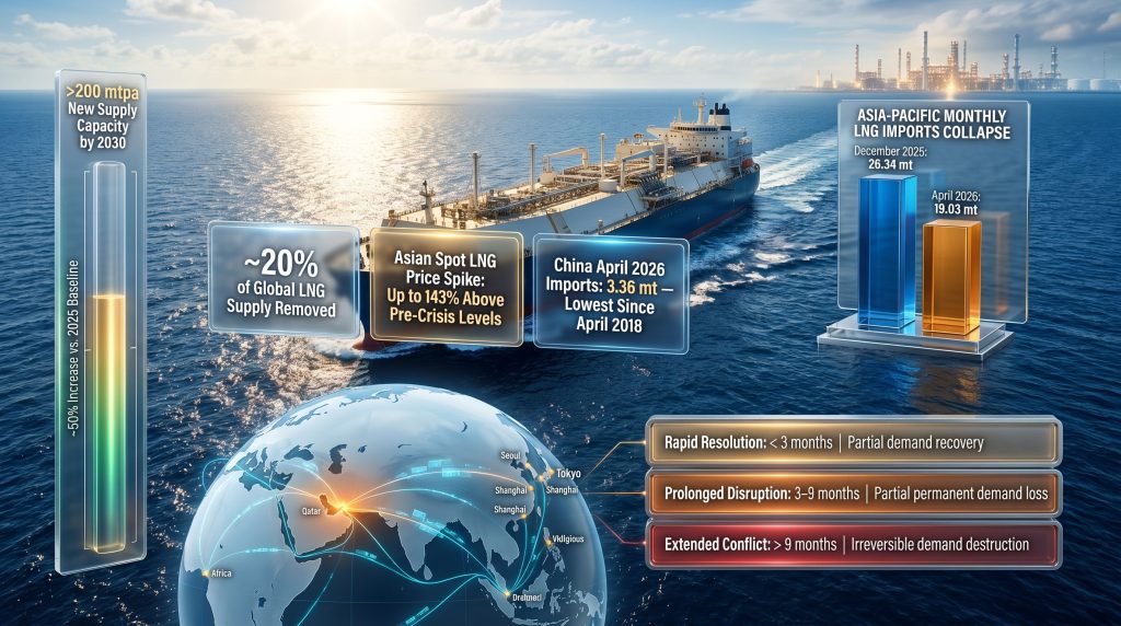 Structural gas demand destruction in global LNG market