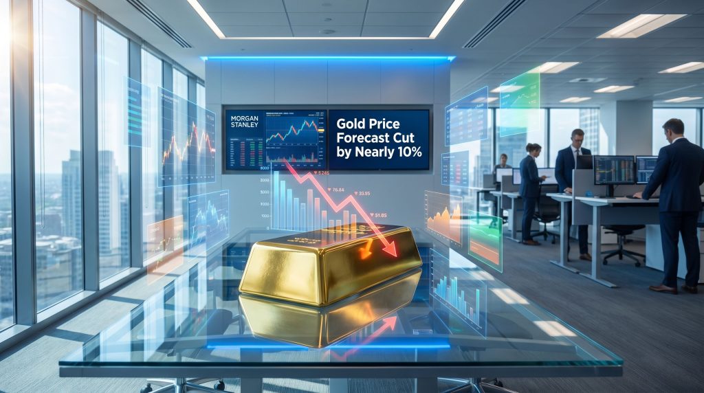 Morgan Stanley cuts gold price forecast.