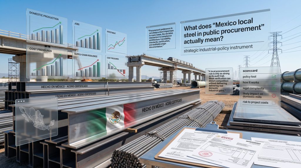Mexico local steel in public procurement infrastructure policy scene