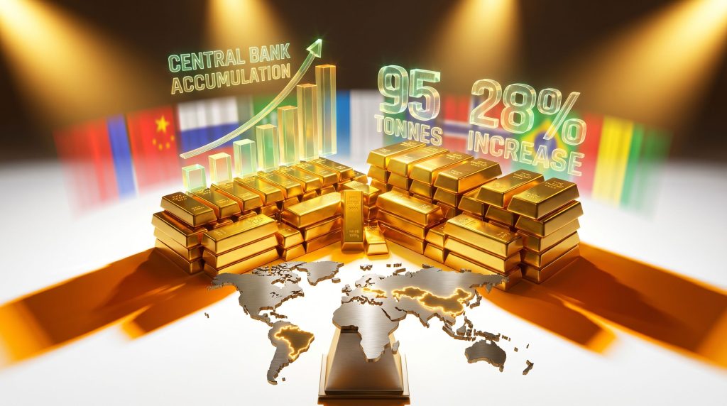 Central banks buying gold, accumulation rising.