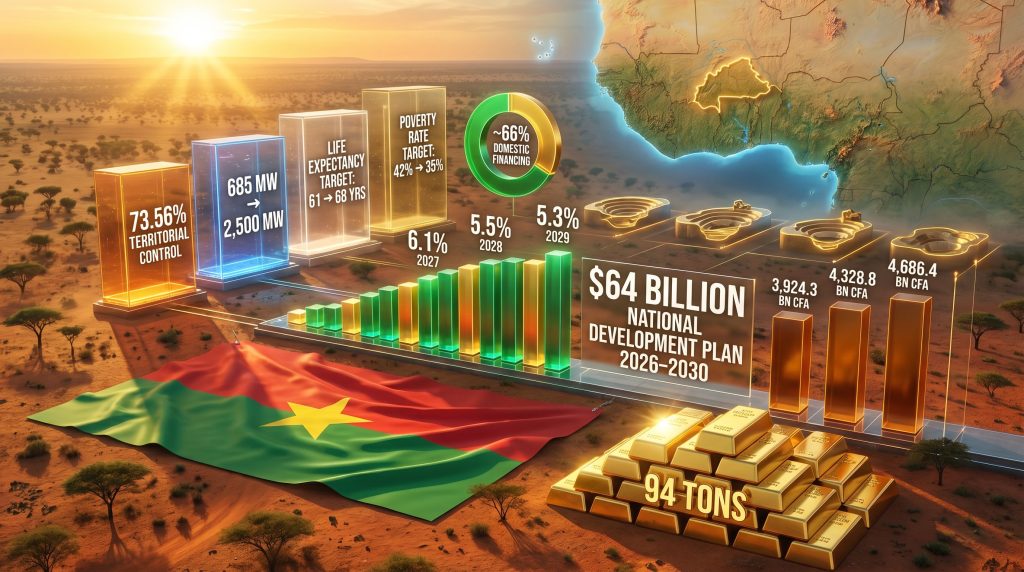 Burkina Faso economic roadmap infographic overview