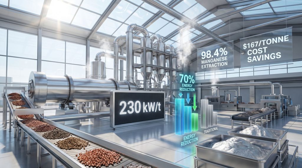 Modern Firebird manganese processing facility interior.