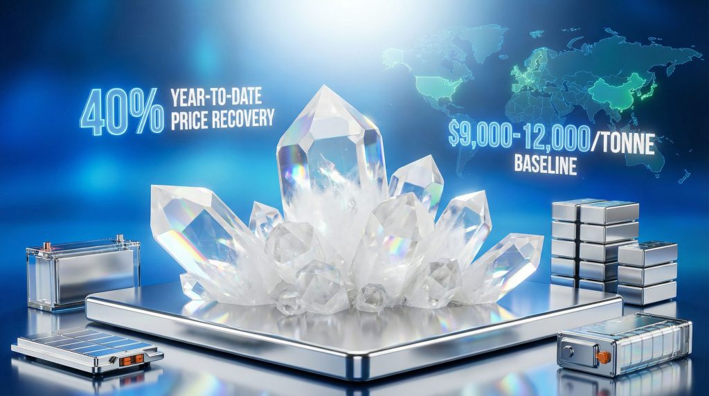 Lithium market trends: Price recovery visualization.