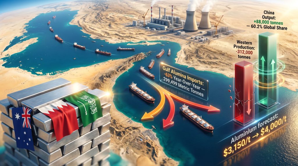 Gulf tensions and alumina supply chains disruption map