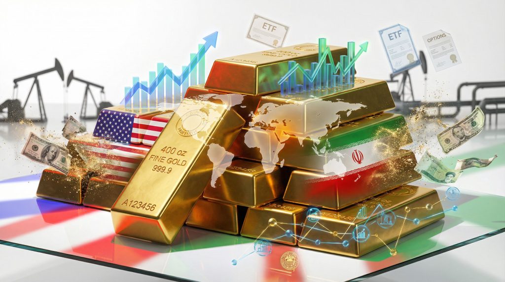 Gold market reaction to US-Iran tensions.