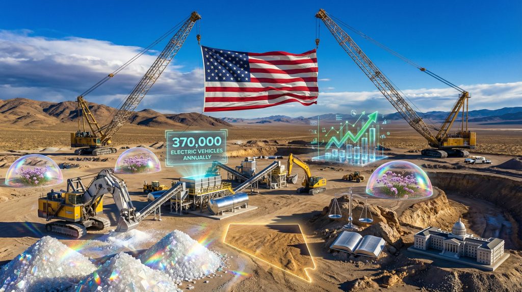 Rhyolite Ridge lithium mine appeal illustration.