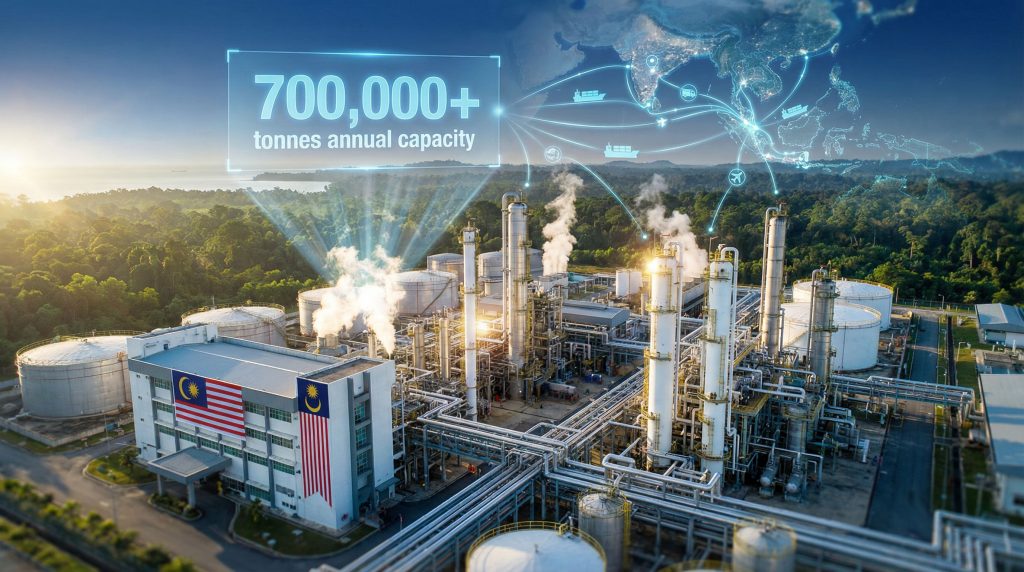 Malaysia's Petronas Bintulu urea plant overview.