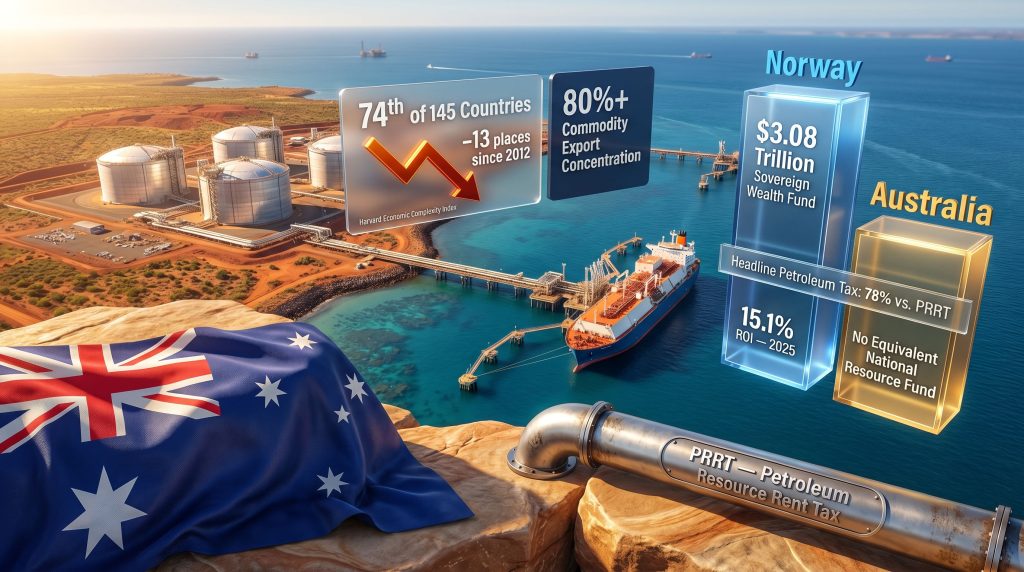 Australia gas tax inquiry LNG export comparison graphic