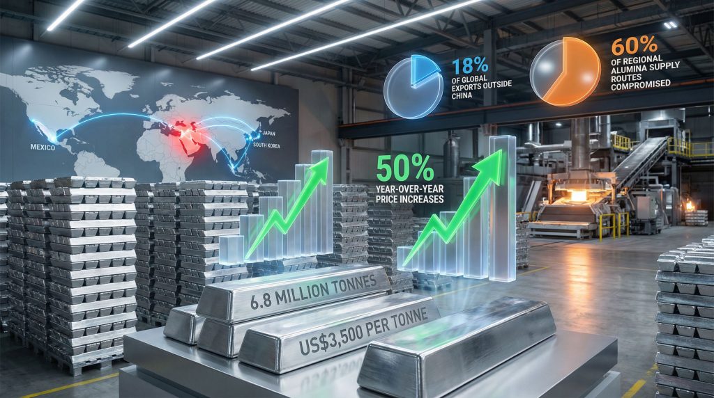 Global aluminium supply crisis: price surge forecast.
