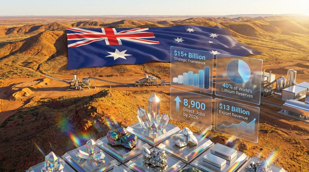 Australia's critical minerals future with projections.