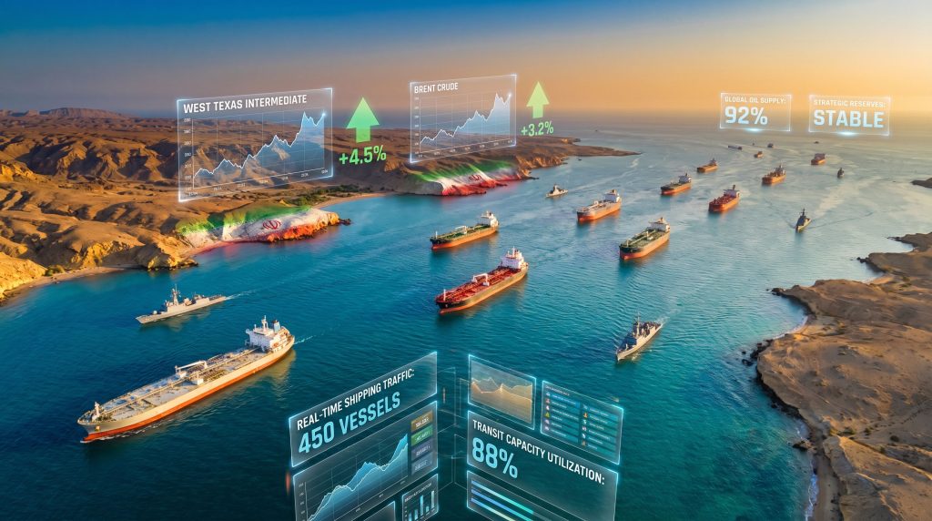 Iran reopens Strait of Hormuz, boosting trade.