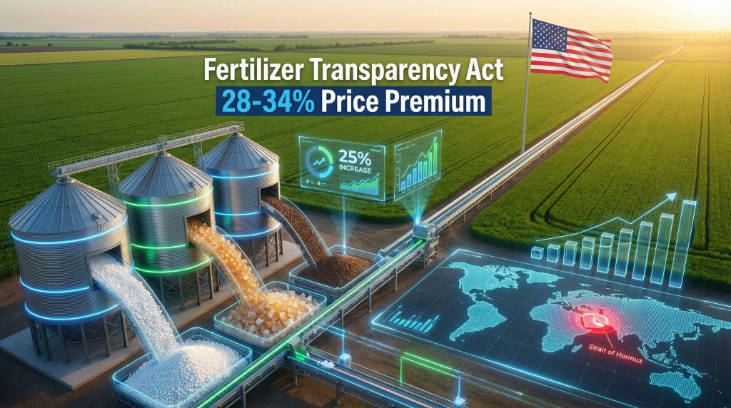 Fertilizer costs impacted by global tensions.