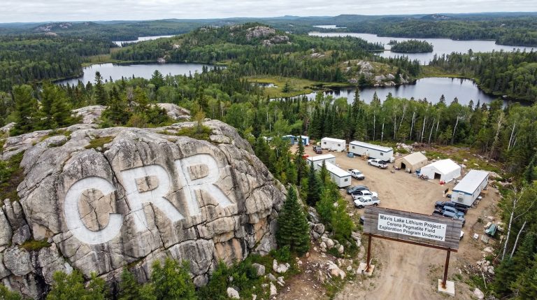 Critical Resources Ltd-CRR-Mavis Lake lithium project site overview.