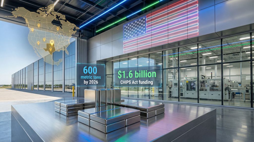 USA rare earth magnet production expansion effort.