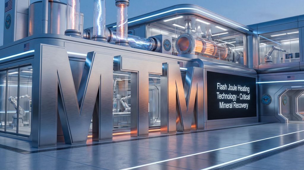 Metallium Ltd-MTM-Flash Joule Heating technology futuristic facility.