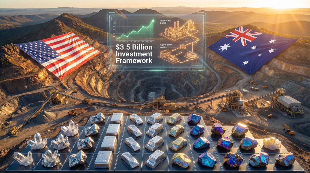US-Australia minerals agreement, investment, and collaboration.
