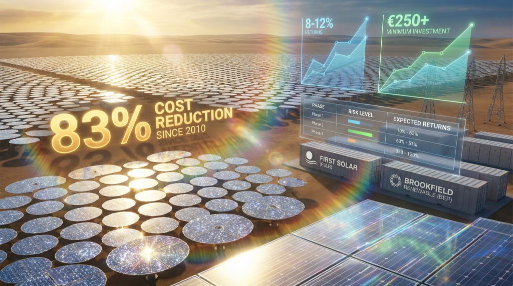 Solar energy investment opportunities highlight growth trends.