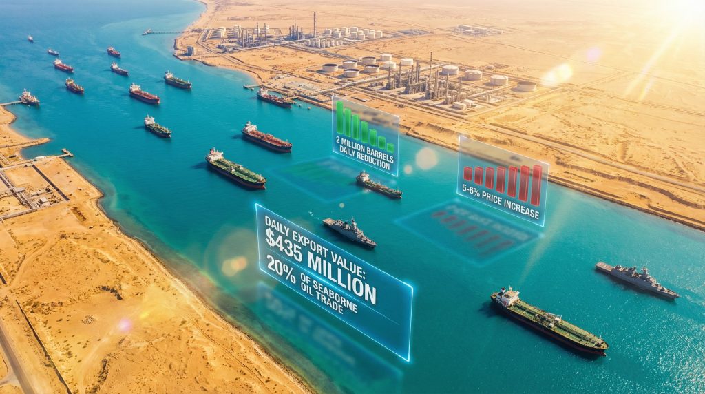 Iran's oil trade impacted by blockade.