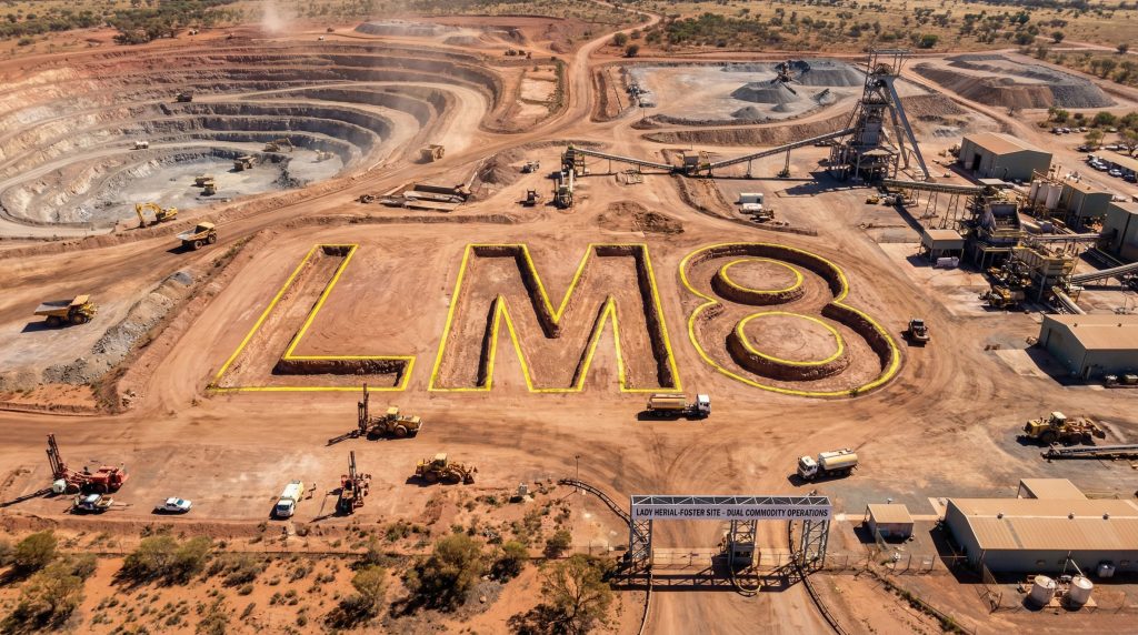 Lunnon Metals Ltd-LM8-LM8 mine site aerial view.