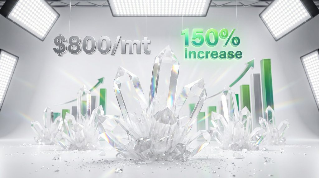 Alumina price hike impact visualized graphically.