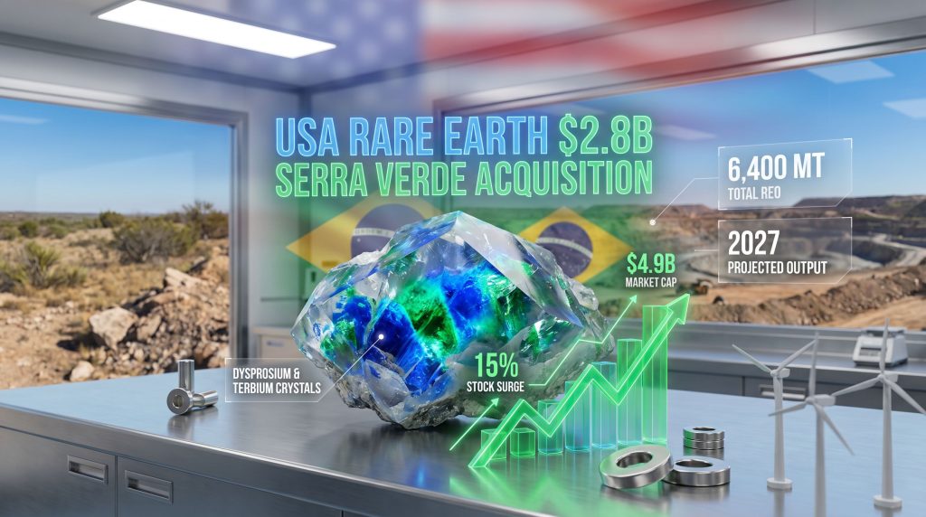 USA Rare Earth $2.8B Sao Verde deal.