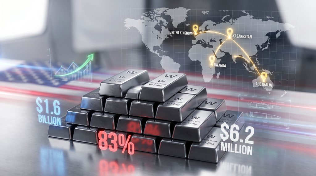 US tungsten strategy illustrated with global trade.