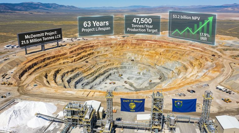 US Elemental McDermitt Lithium Project site overview.