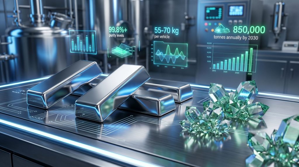 Nickel demand in EV batteries rising.