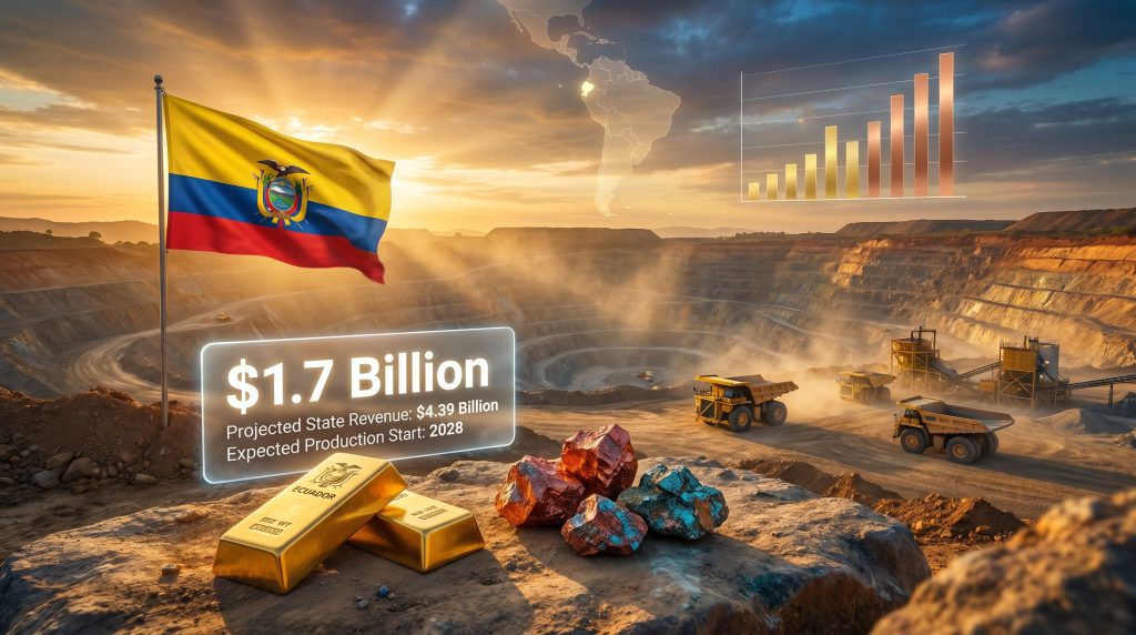 Ecuador CMOC Los Cangrejos project contract mining graphic