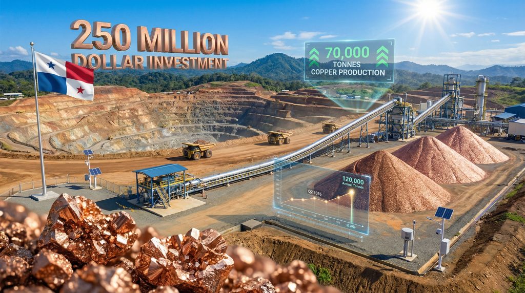 Mineral processing authorized at Cobre Panamá.