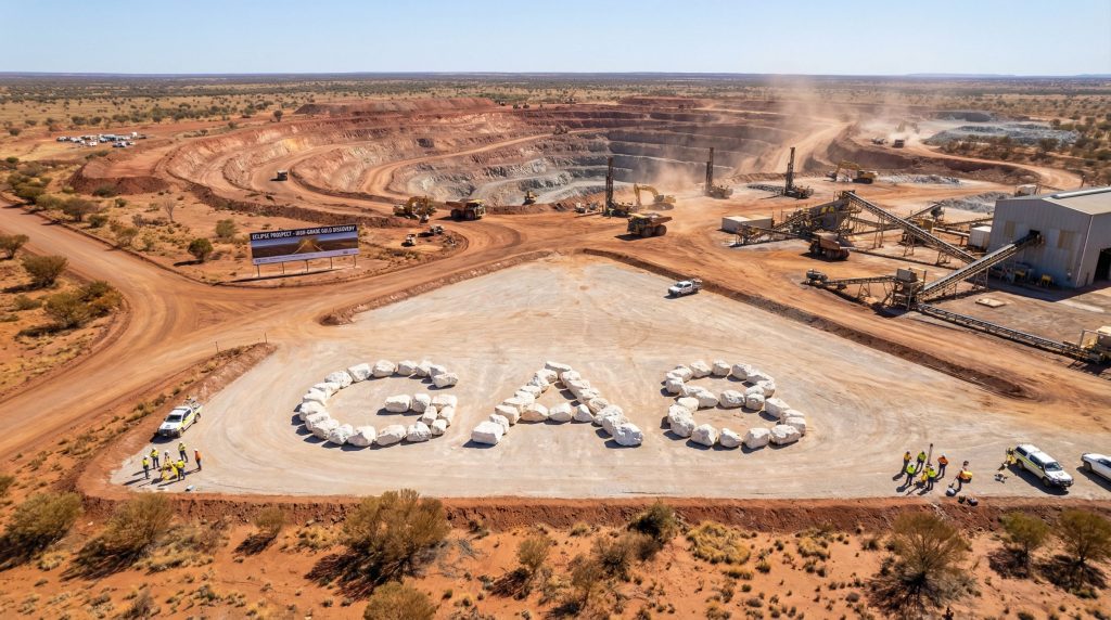 Goldarc Resources Ltd-GA8-Gold mining site with GA8 signage.