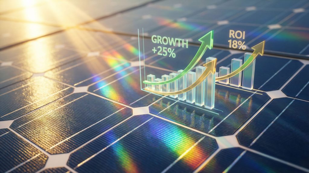 Solar energy investment opportunities, growth, ROI.