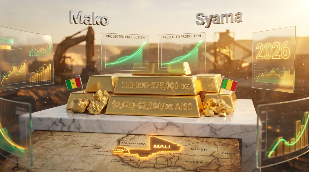 Resolute Mining full-year guidance infographic.