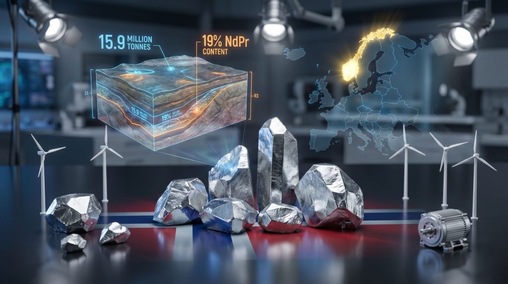 Norway's largest rare earth deposit visualized.