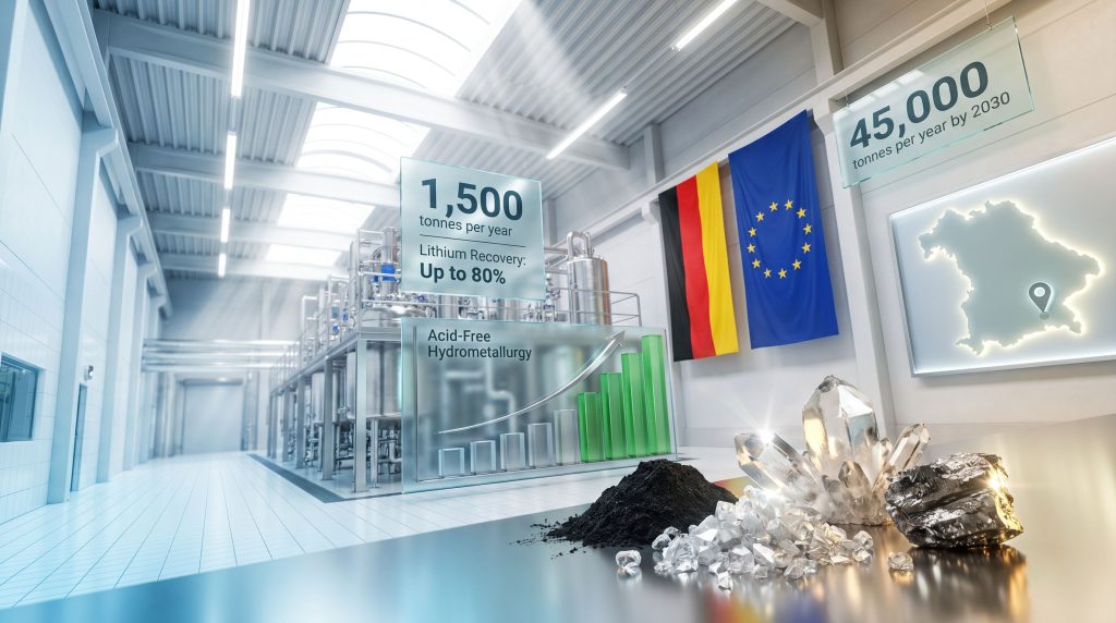 tozero battery recycling plant in Germany interior