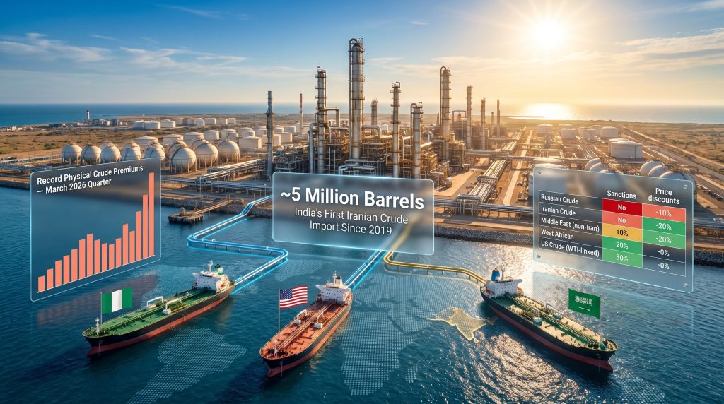Reliance diversified crude sourcing amid Iran war disruptions infographic