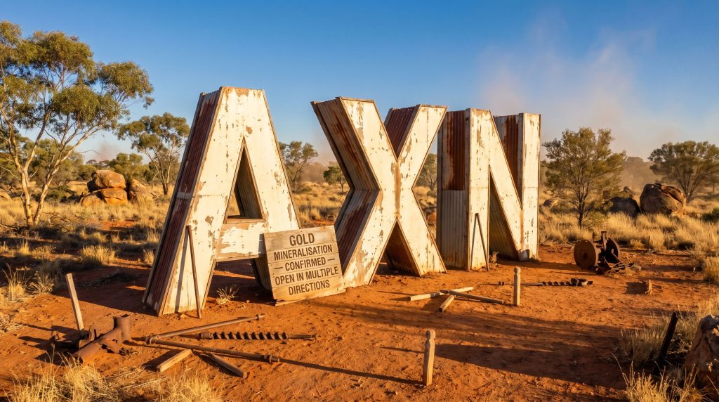 Alliance Nickel Ltd-AXN-AXN mining sign in outback desert