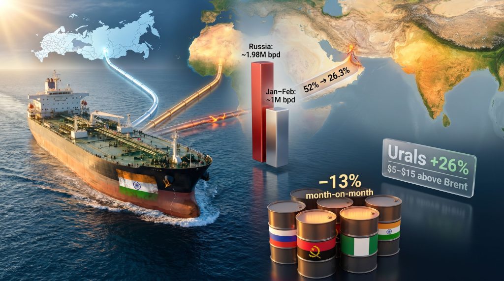 India Russian oil imports amid Middle East crisis infographic
