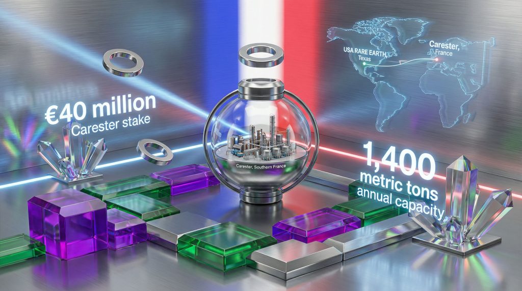 USA Rare Earth French magnet plant visualization.