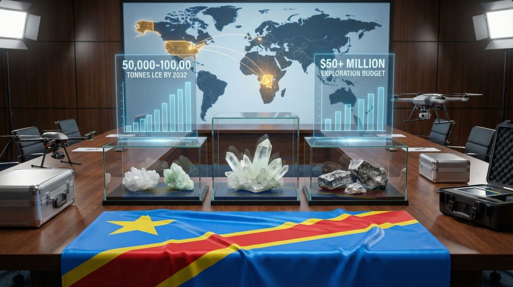 US-backed lithium exploration in Congo presentation.