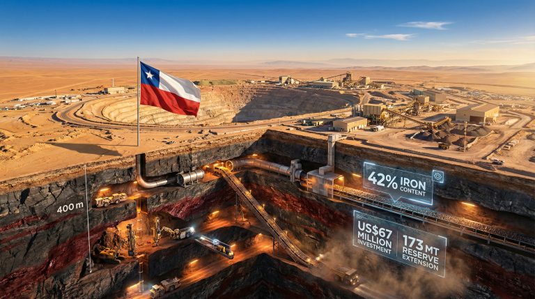 El Romeral underground mining operations overview.