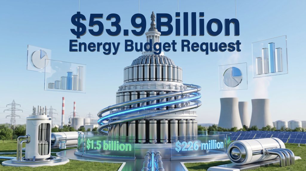 DOE secretary discusses $53.9 billion budget.