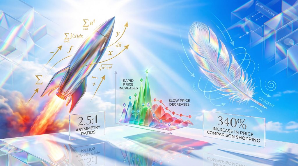 Illustration of rockets and feathers effect.
