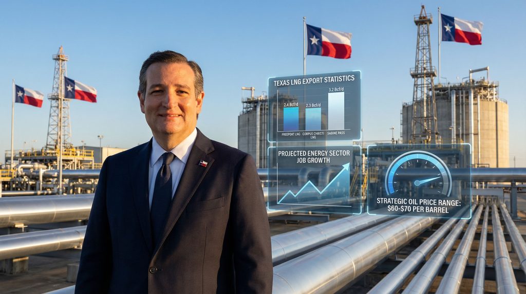 Ted Cruz endorsing U.S. energy policy.