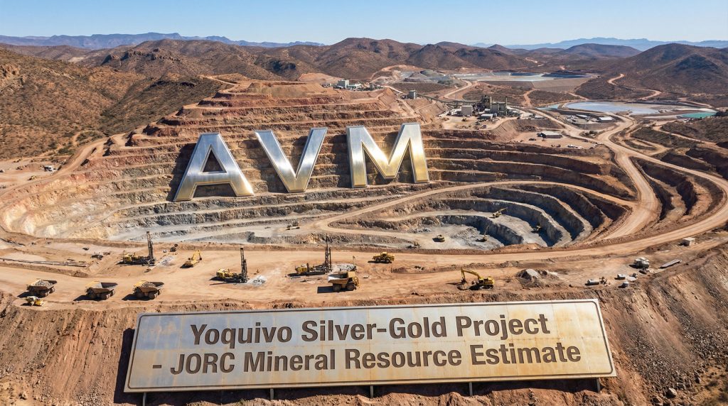 Advance Metals Ltd-AVM-Aerial view of Yoquivo mining site.